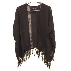 Volcom Throw Shrug Tassels NWOT